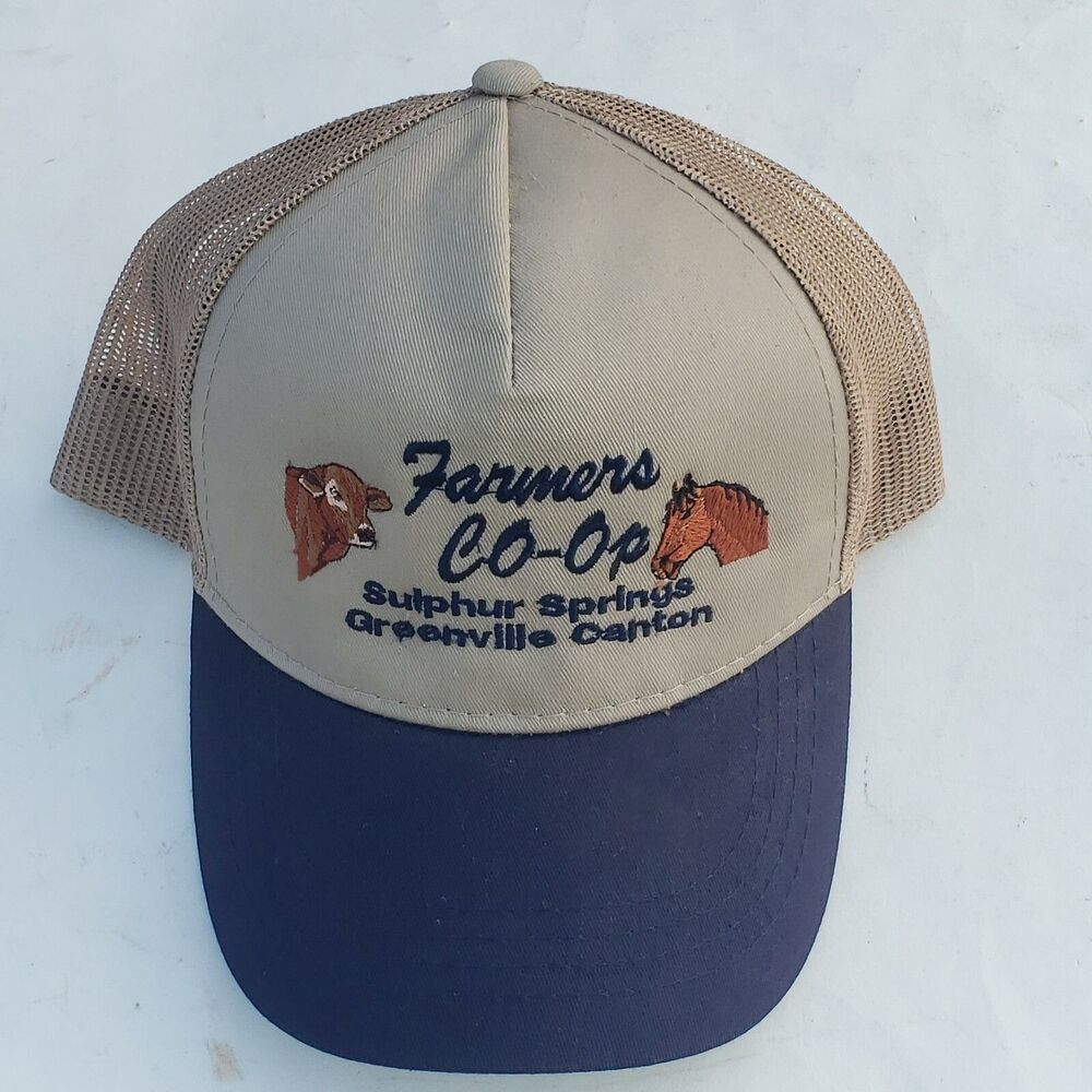 Vintage Farmers Coop SnapBack Hat Sulphur Springs Greenville Canton